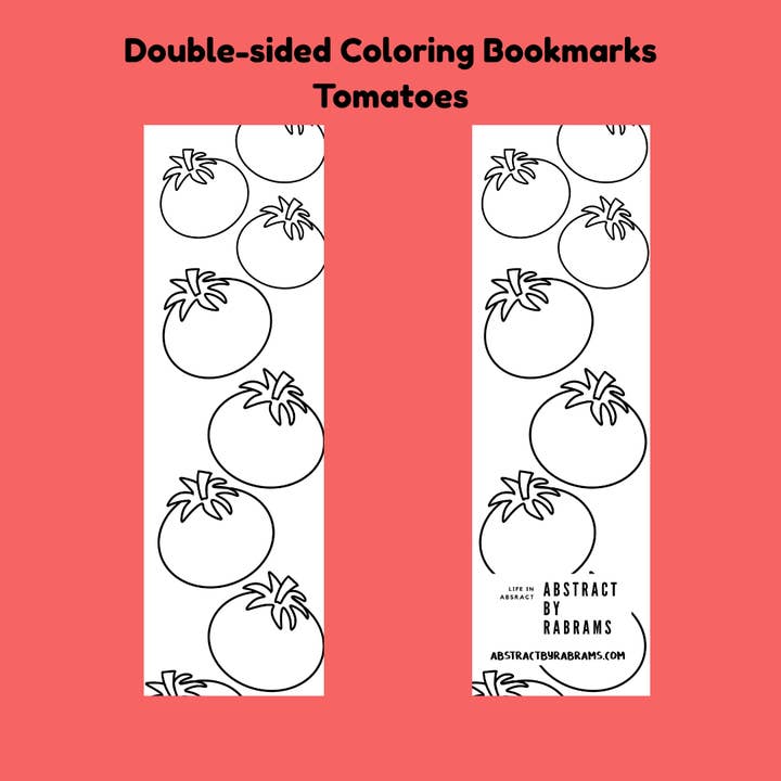 AbstractbyRabrams - Wholesale Bookmark - Coloring Bookmarks - Pack of 4 Unique Designs3