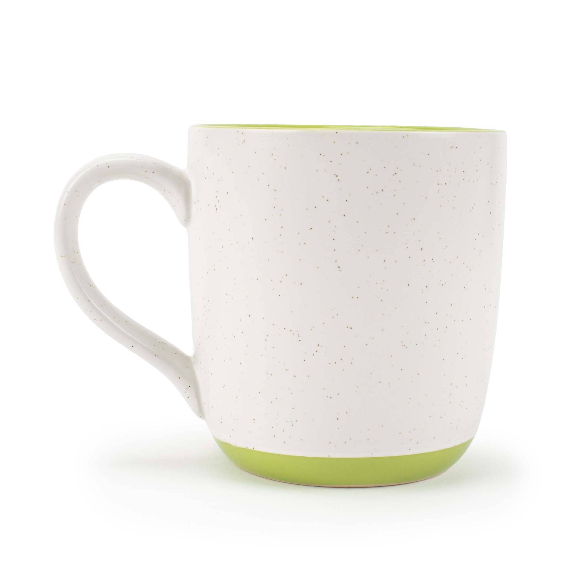 EAST AVENUE - Wholesale Coffee Mug - Speckled Mugs 4-Pack White and Sage-Green PRICE IS PER MUG1