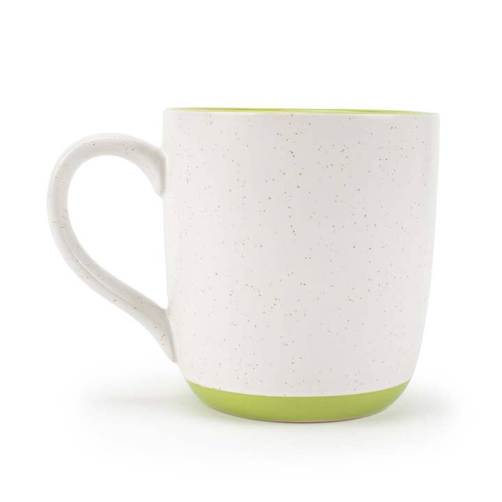 EAST AVENUE - Wholesale Coffee Mug - Speckled Mugs 4-Pack White and Sage-Green PRICE IS PER MUG1