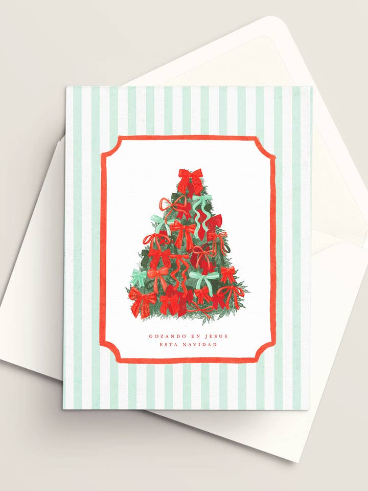 Gozando en Jesús esta Navidad | Tarjeta cristiana | Tarjeta hecha a mano | Tarjeta de fiestas | Tarjetas navideñas | Navidad 2025 | Basada en la fe para venta al por mayor de Vivi Furlong