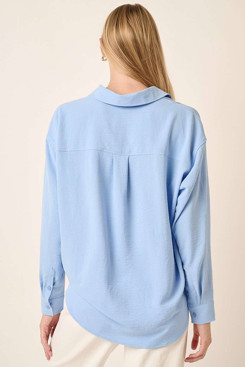 mittoshop - Wholesale Button Down Shirt - Women's - AIRFLOW BUTTON DOWN LONG SLEEVE SHIRT7