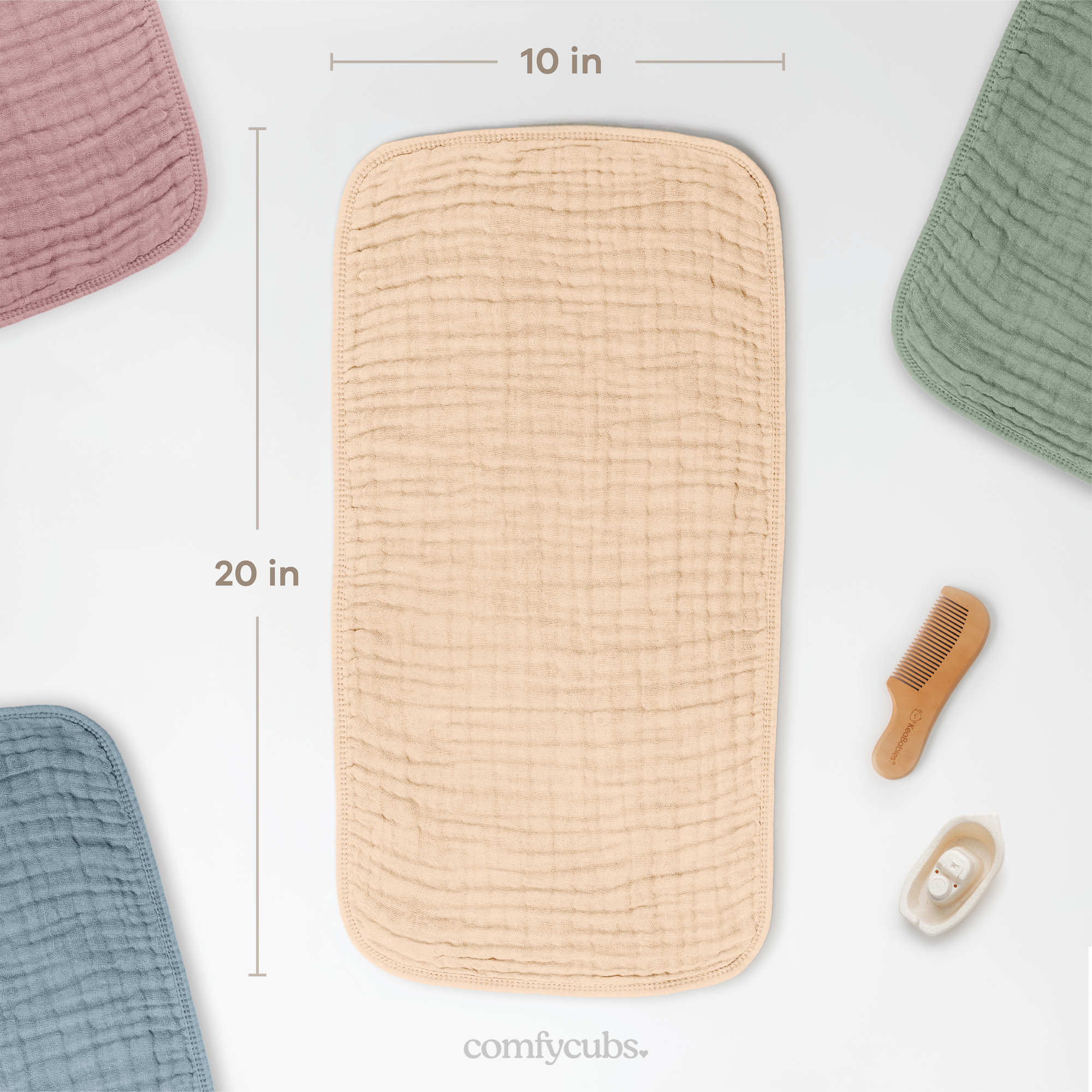 Comfy Cubs - Wholesale Burp Cloth - Baby - Baby Burp Cloths - 100% Muslin Cotton by Comfy Cubs119