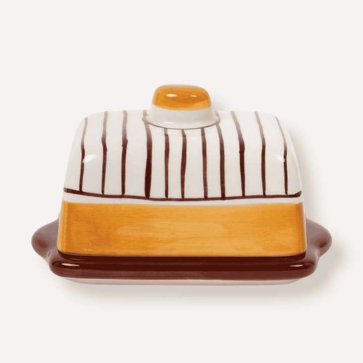 Valsa Home – Prato de manteiga por atacado – Mantegueira Lina Pintada à Mão0