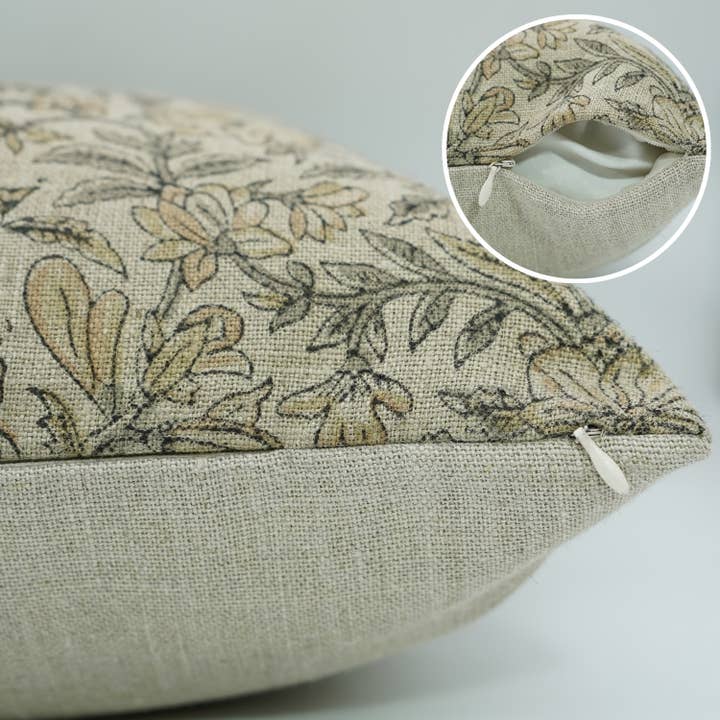 Fabdivine - Wholesale Throw Pillow Cover - Indian Block Print Thick Linen Pillow Cover - Qudrat