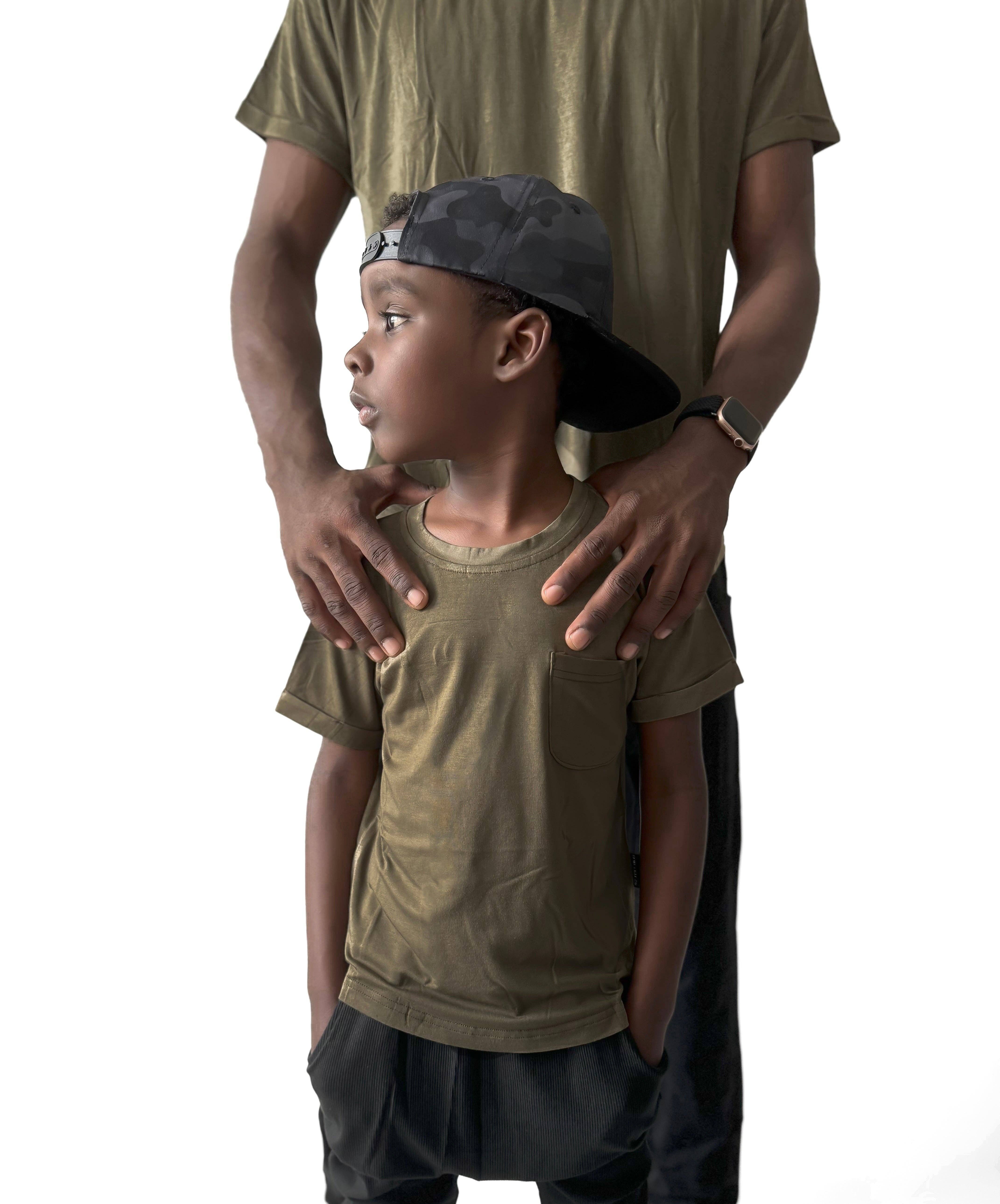 Remi + Rae Co. - Wholesale T-Shirt - Kids - BAMBOO POCKET TEE - PINE4