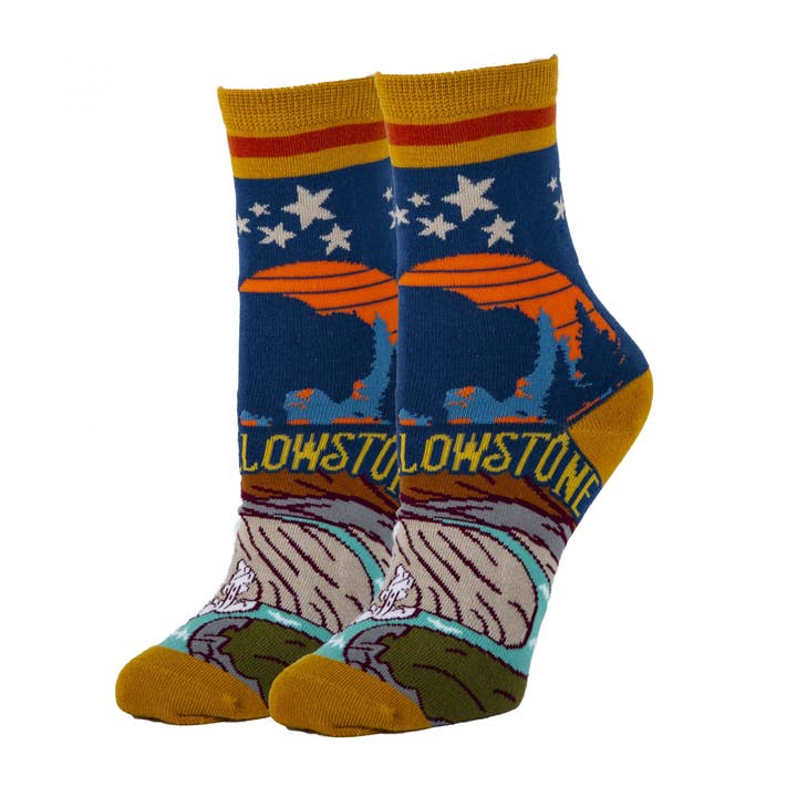 Yellowstone | Chaussettes Funny Cotton Crew pour femmes pour la vente par Oooh Yeah/Sock It Up/Oooh Geez Slippers