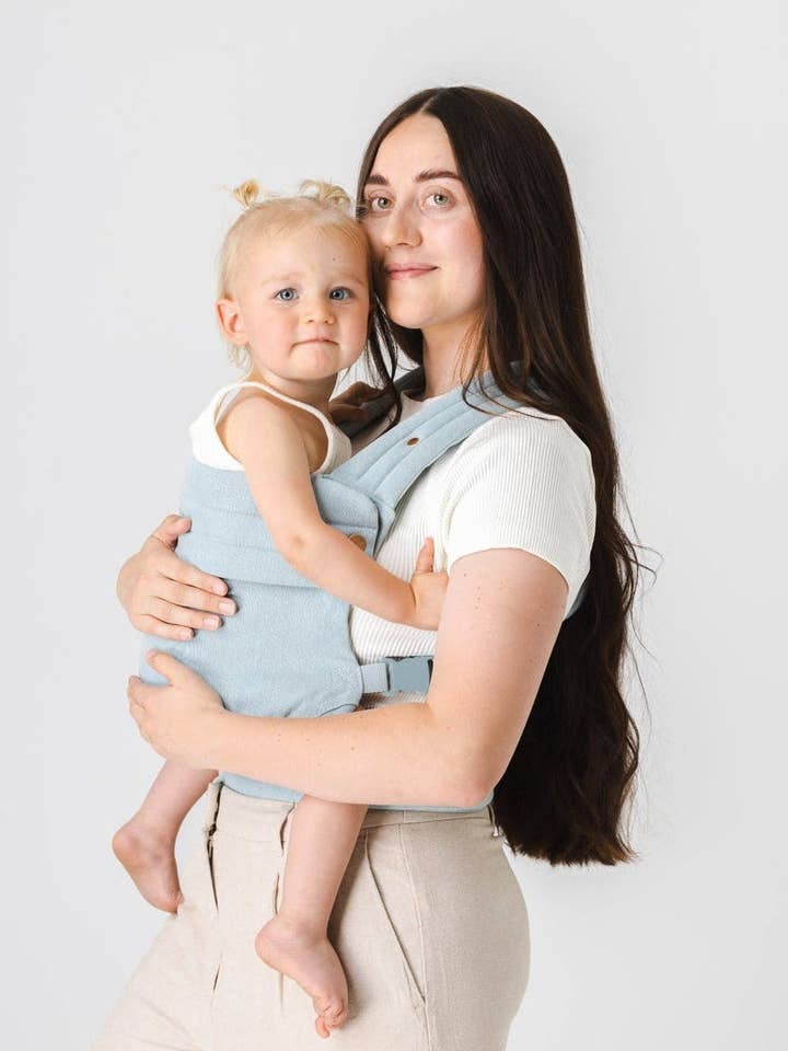 The Monarch Carrier - Dream Wash Denim for wholesale by Mabē Baby Carriers