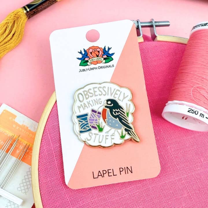 Jubly-Umph - Wholesale Lapel pin/button - Obsessively Making Stuff Lapel Pin4