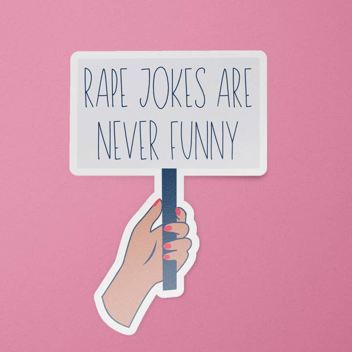 BitchinDesignCo – Großhandel Aufkleber – Aufkleber Vergewaltigungskultur | Feminismus Zitate | Frauenrechte | Vergewaltigungskultur abschaffen Aufkleber