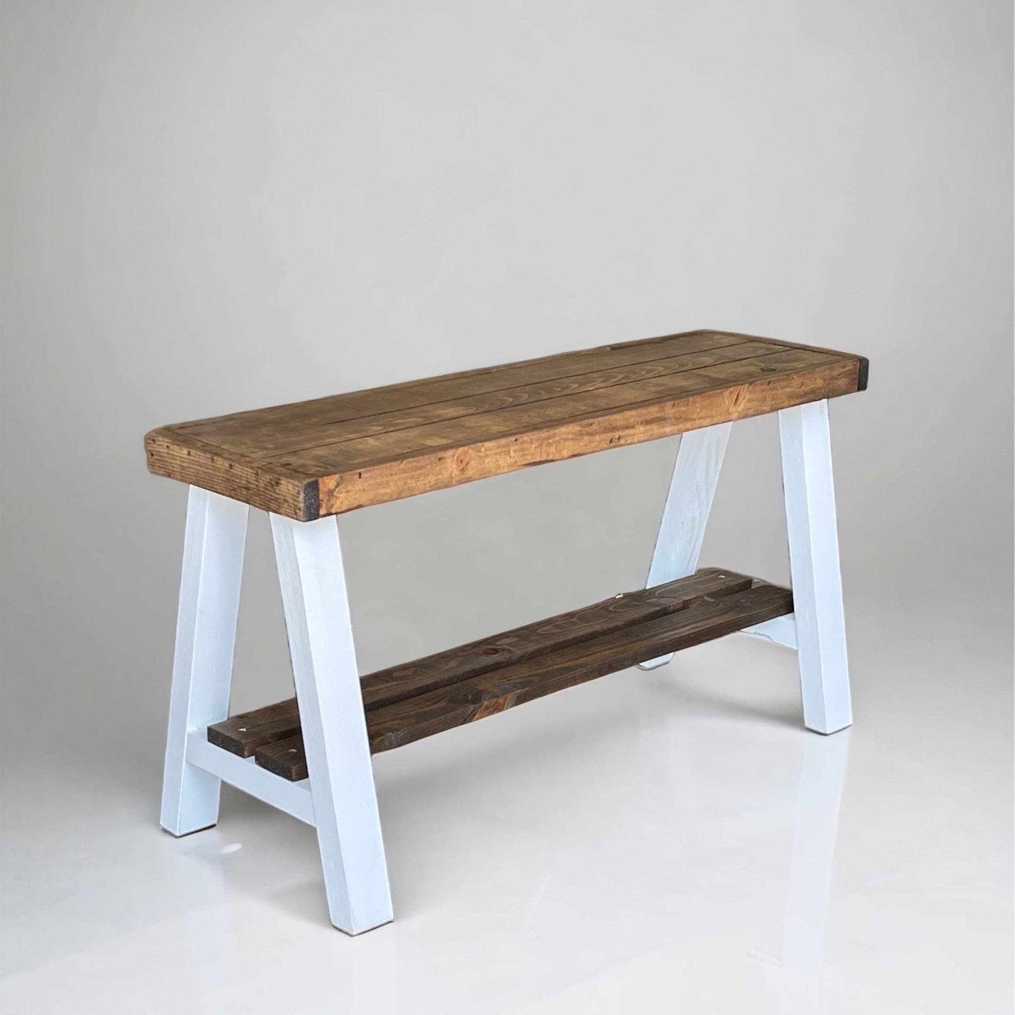 Intrinsic Haven – wholesale Bench – Farmhouse Olive Branch Solid Pine Wood Entry Bench5