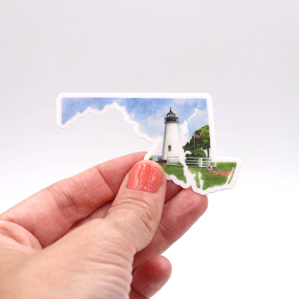 Rachel Alvarez Art - Wholesale Sticker - Havre de Grace Maryland State Vinyl Decal Sticker - mini