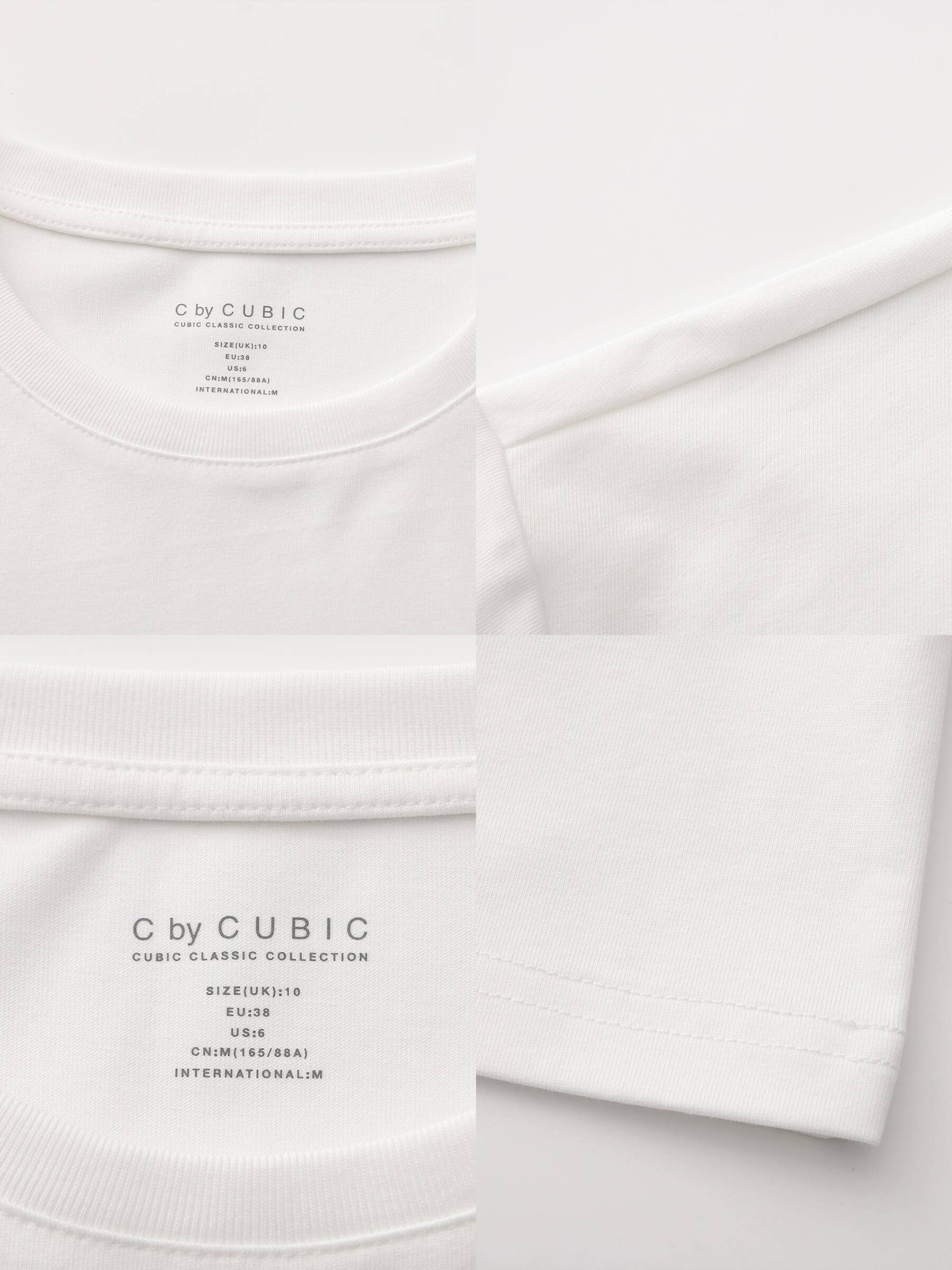 CUBIC – wholesale T-shirt – women's – C BY CUBIC Oversized Crew Neck Solid T-Shirt2