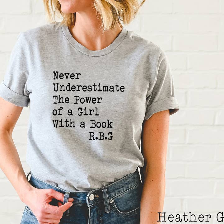 Never Underestimate The Power Of A Girl With A Book for wholesale by Custom T Story