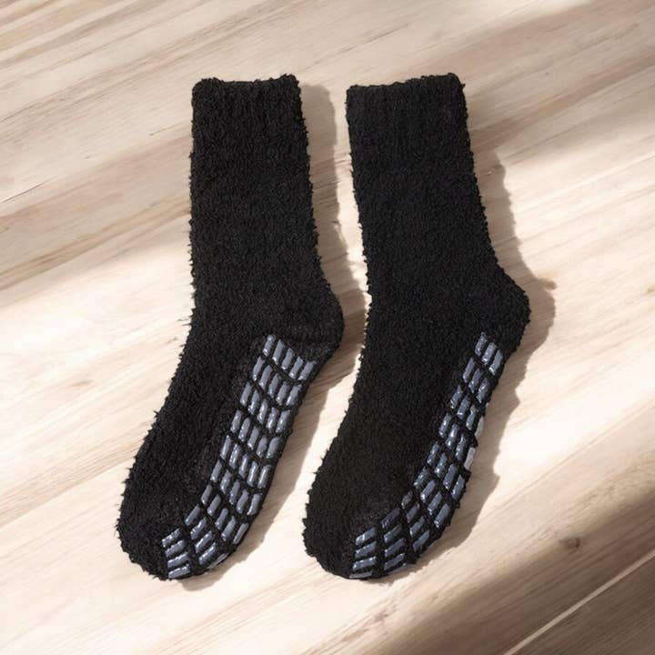 AK Brand - Wholesale Socks – Women's - Women's Anti-Slip Fuzzy Socks 3-Pack Indoor Use7