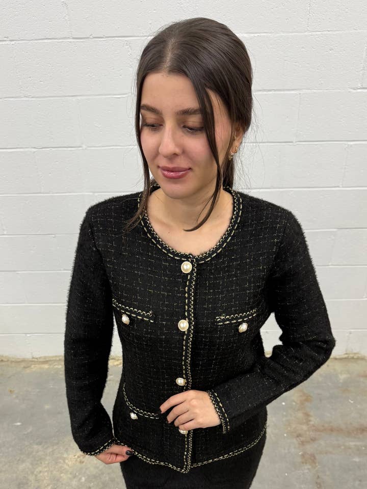 Women's Knit Cardigan Elegant & Chic Knit Chic Jacket for wholesale by VAV NEW YORK