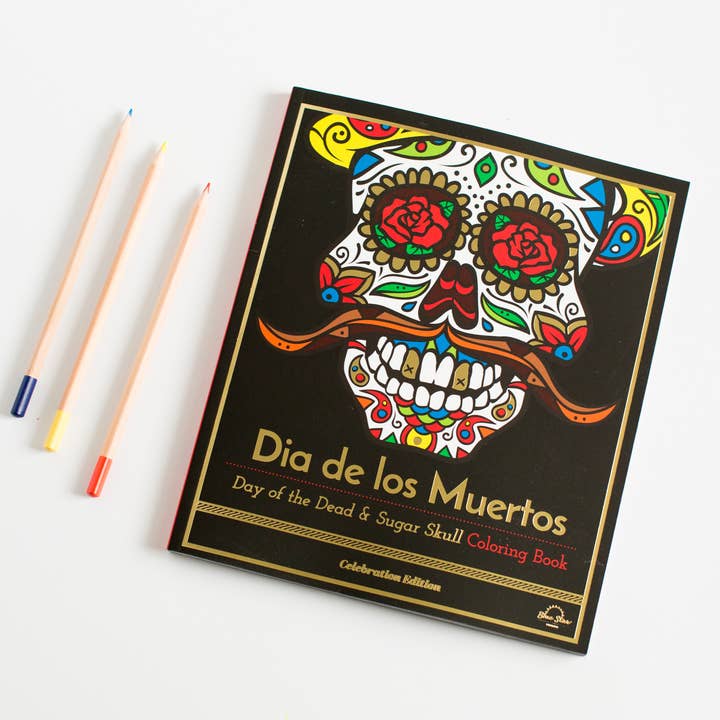 Blue Star Press - Wholesale Coloring & Activity Book - Adult - Dia De Los Muertos: Coloring Book Day of the Dead Halloween1