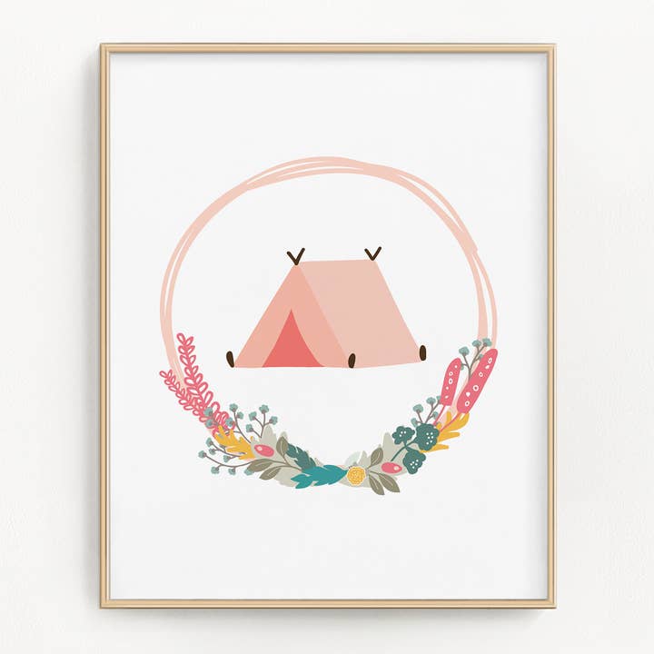 Blomster Eventyr Telt Art Print for engroshandel hos Flip The Script Studios