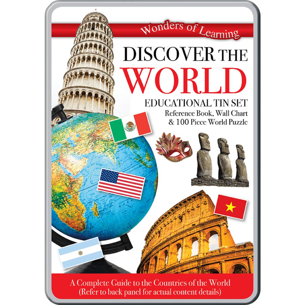 Waypoint Geographic - Wholesale Toy Set - Kids - Wonders of Learning Discover The World Tin Set0