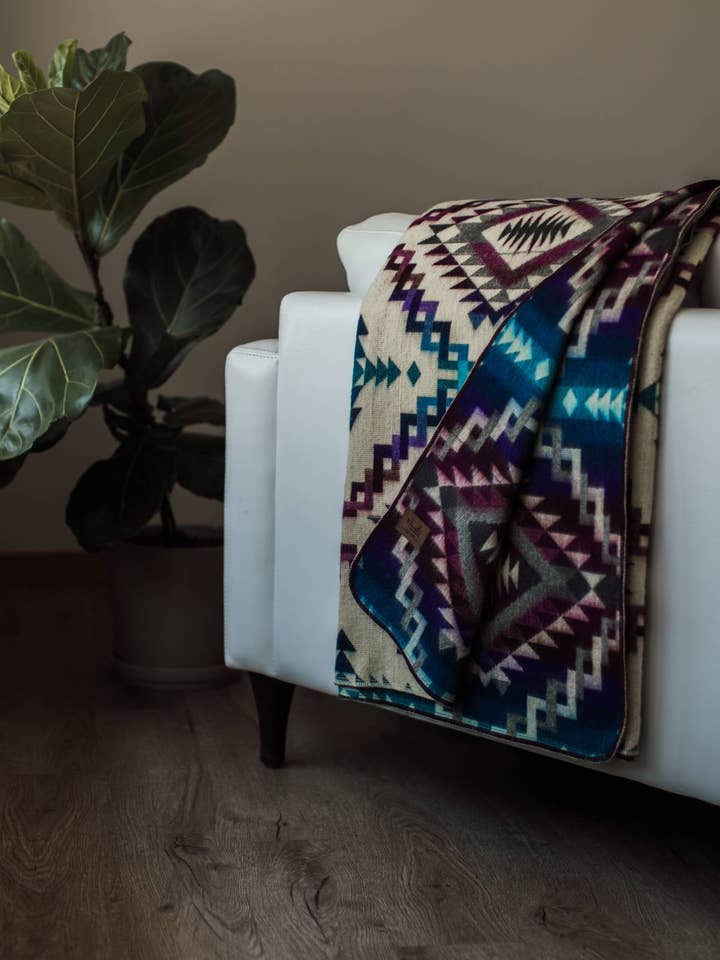 Twilight Range Large Alpaca Blanket for wholesale by Meraki Movement
