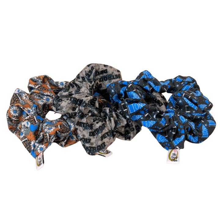 Lions Pattern Scrunchie Pack for wholesale by The Sassy Olive Handmade Headbands