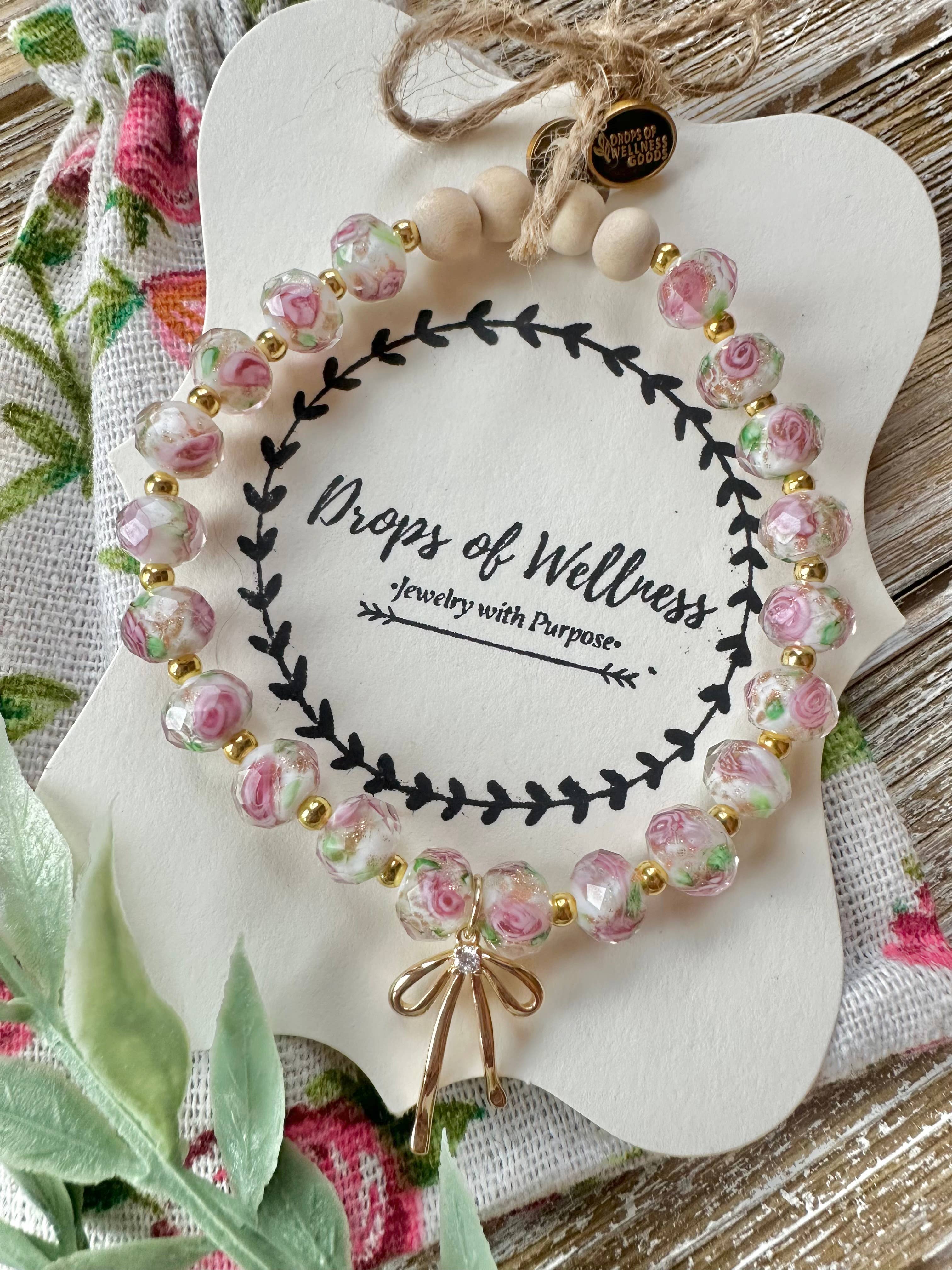 Drops of Wellness Goods - Venta al por mayor Pulseras de aromaterapia - Pulsera de Piedras con Cuentas, Joyería Difusora, La Millie1