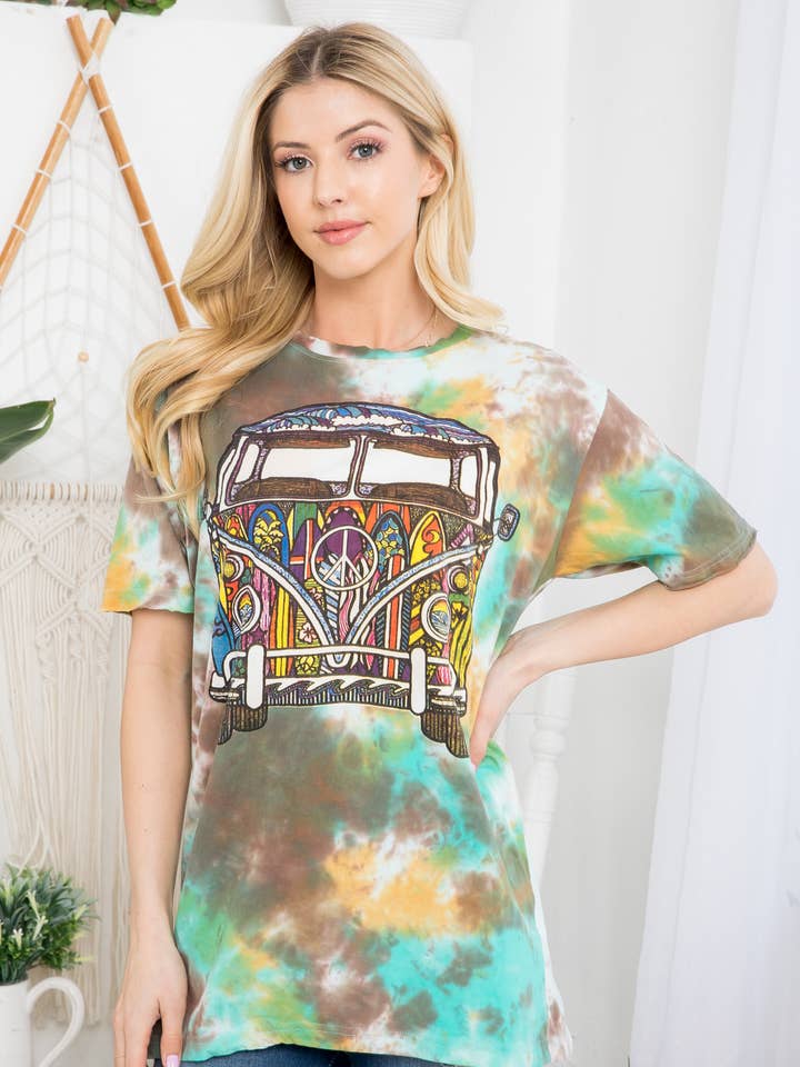 Unisex Tie-Dye Top (TH-1620) for wholesale by Kathmandu Imports