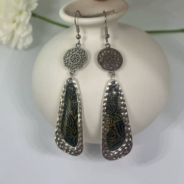 Black sparkle patterned - medium for wholesale by WEARABLES BY B LLC