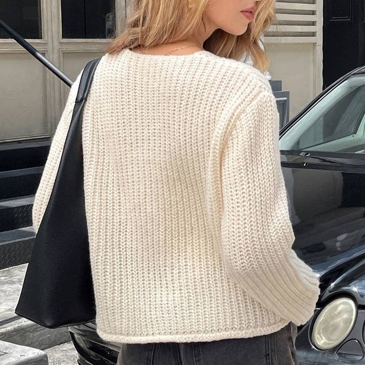 UZ Wholesale Store - Wholesale Knit Sweater - Women's - Wool Knit Long Sleeve Shirt Sweater11