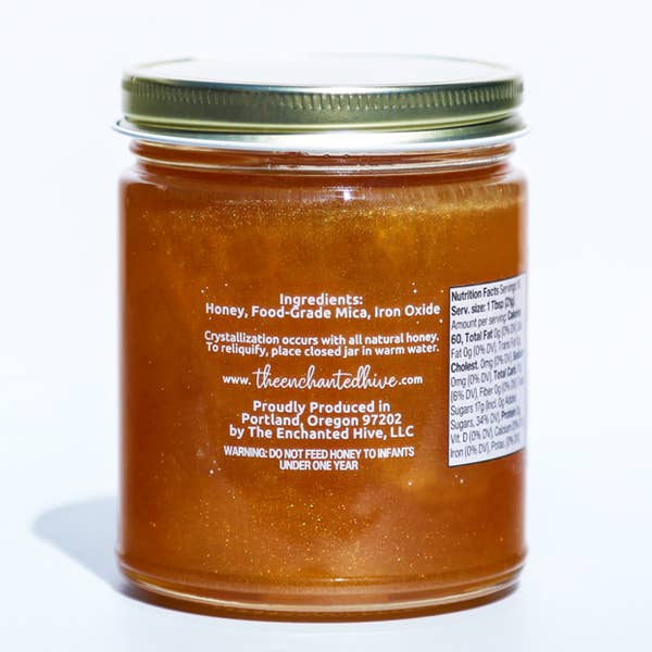 The Enchanted Hive - Wholesale Honey - Sparkle & Honey Original Gold 12oz1