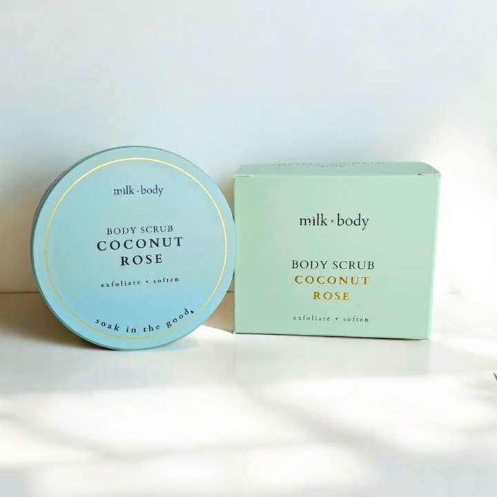 10 oz Body Scrub | Coconut Rose for wholesale by Milk + Body