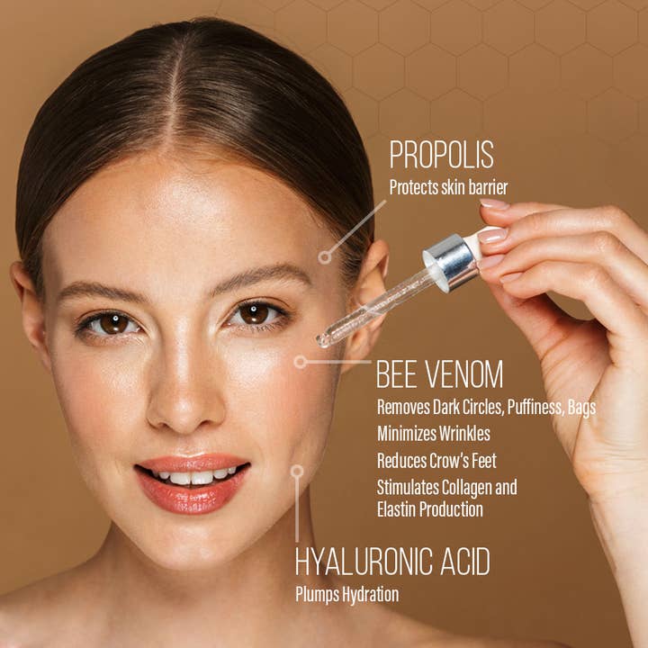 BEE&YOU - Wholesale Eye Cream/Gel - Anti-Aging Eye Contour Serum with Bee Venom+Hyaluronic Acid