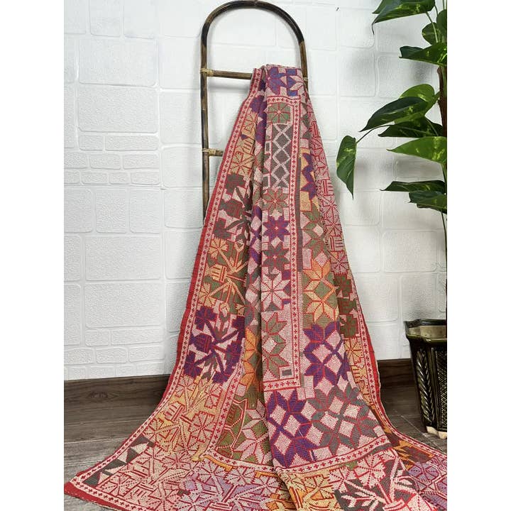 The Eastern Loom - Wholesale Throw Blanket - Hand Embroidery Vintage Throw Sofa Cover Bedspread Blanket