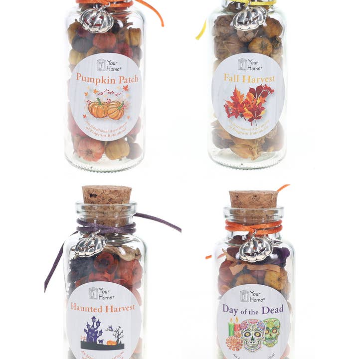 Your Home - Wholesale Potpourri - FALL jars, Potpourri Seasonal Fall Scents1