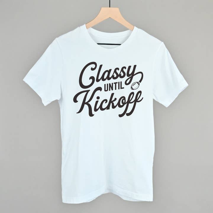 Ivy + Cloth - Wholesale Screen Printed T-Shirt - Women's - Classy Until Kickoff2