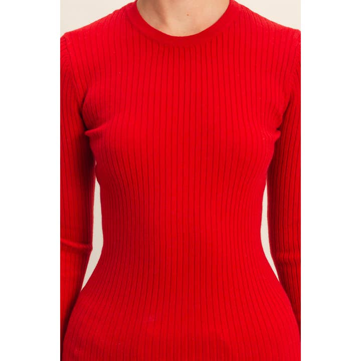 HYFVE - Wholesale Knit Top - Women's - Ribbed Long Sleeve Knit Top24
