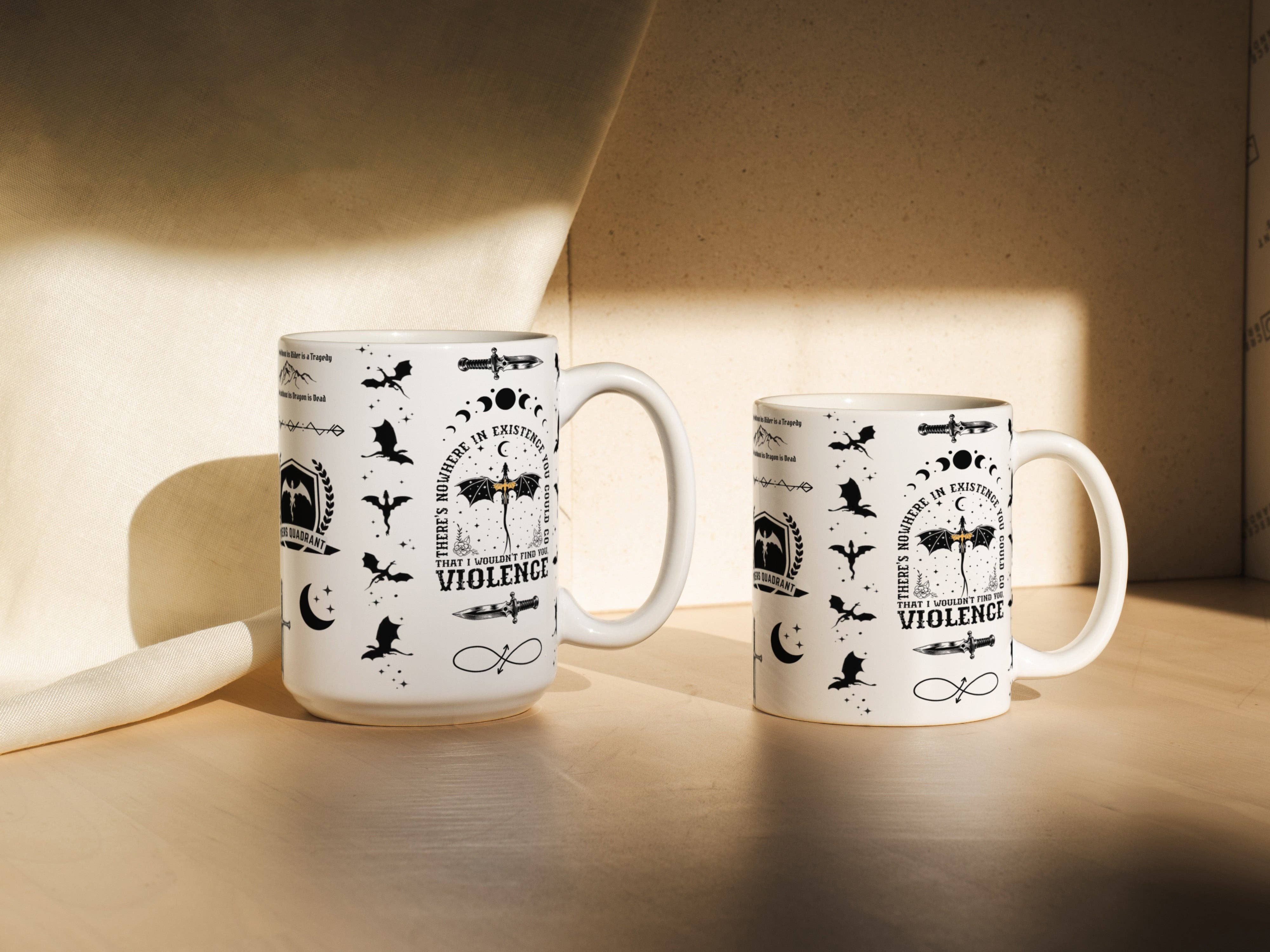 MagicMerchEmporium – wholesale Coffee mug – Fourth Wing Dragon Mug8