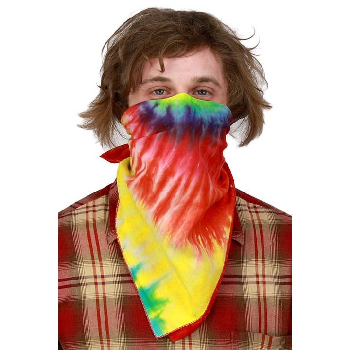 Sunshine Joy - Wholesale Bandana - Unisex - Spiral Tie-dyed Bandana 22x22