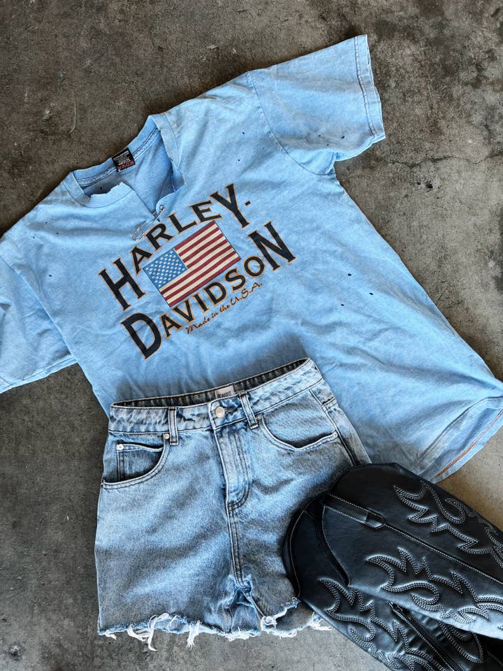 Grae + Co - Wholesale Tank Top - Women's - Upcycled Harley Davidson Shirts
