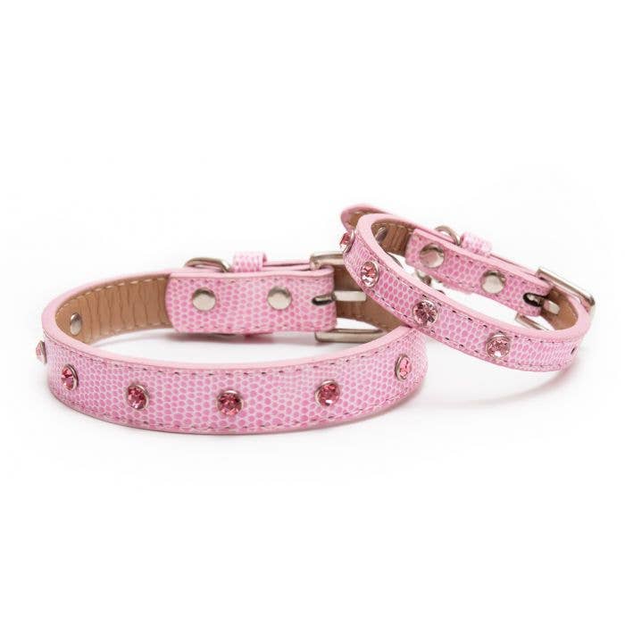 PetLondon - Wholesale Pet Collar - Dog - Crystal Rivet Dog Collar Cotton Candy Pink
