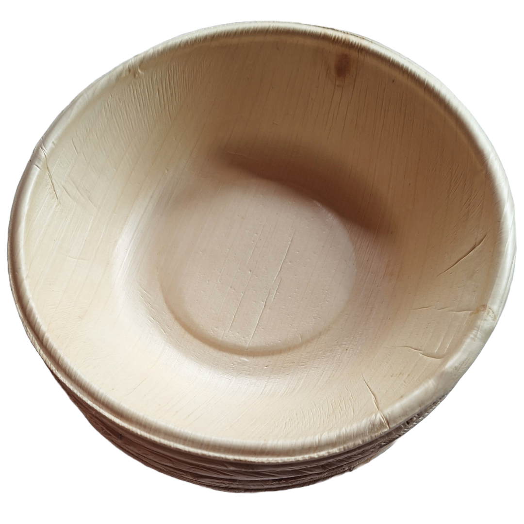 MicRic - Wholesale Bowl - Palm Leaf Bowl 8 Inch Round  (240 Pack)3
