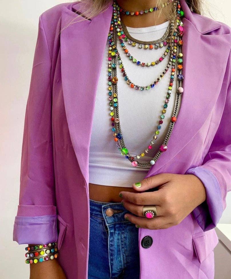 TOVA - Wholesale Beaded/Pearl Necklace - Sarina POP Necklace1