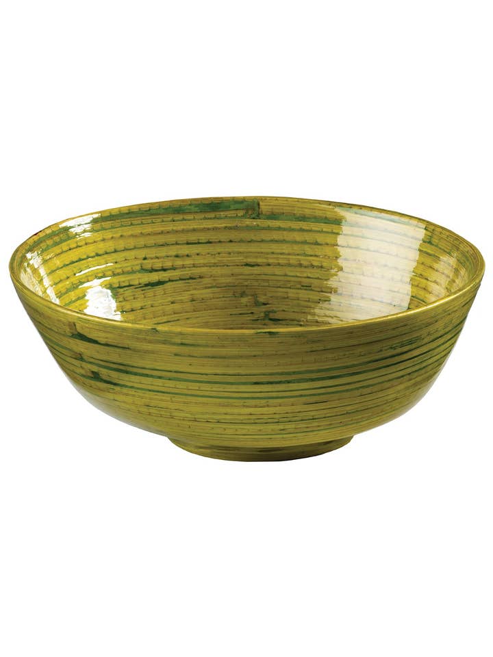 Lacquer Spun Bamboo Oval Bowl for wholesale by Namaste