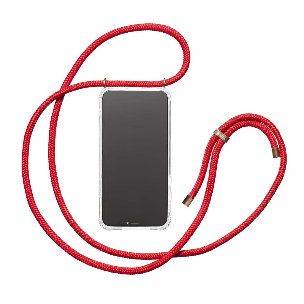 KNOK – wholesale Rem till telefonfodral – KNOK crossbody-telefonfodral (röd)0