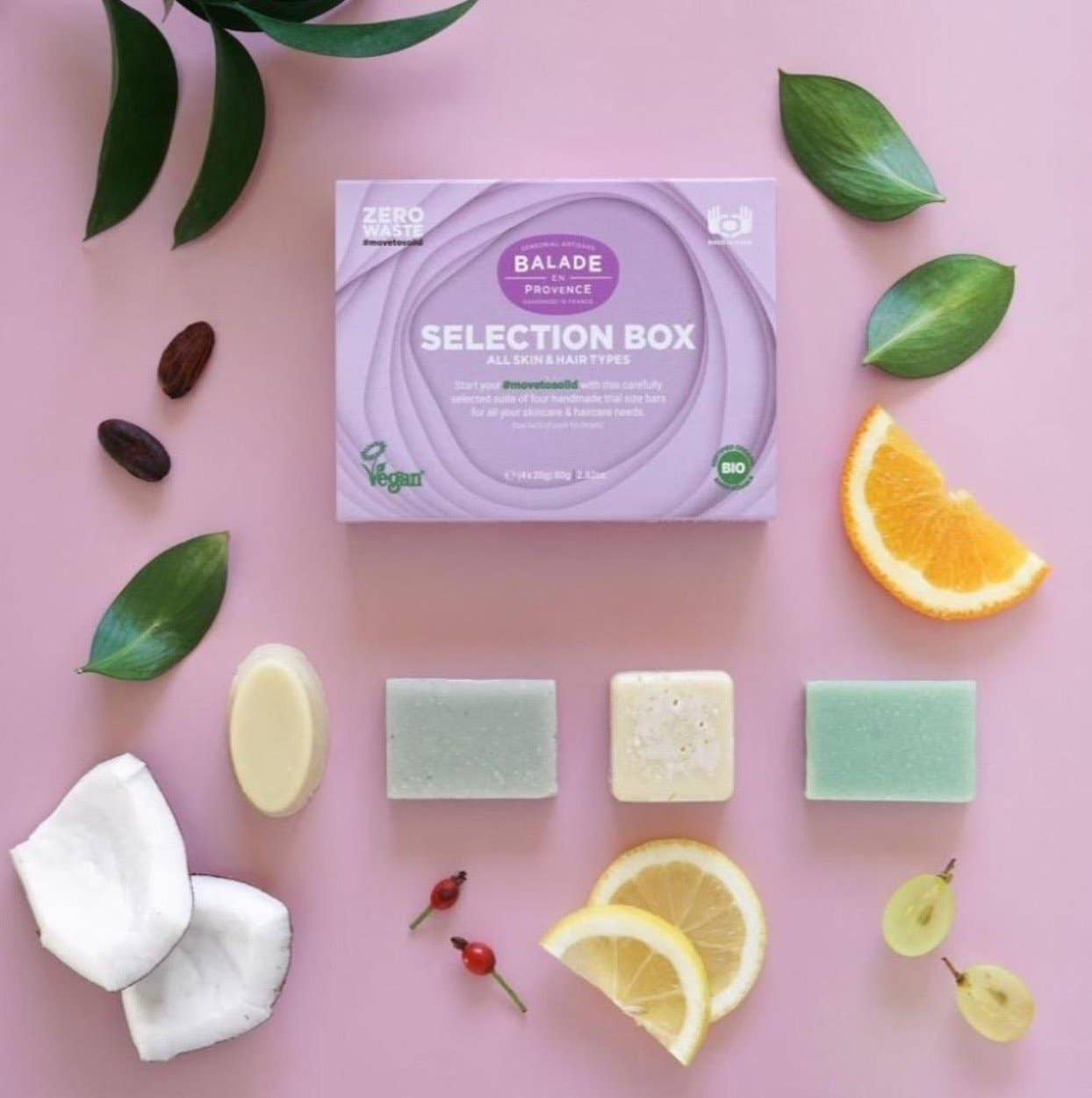 Balade en Provence - Wholesale Bath & Body Set - Selection Box Zero Waste - For Women - 4 x 20g1