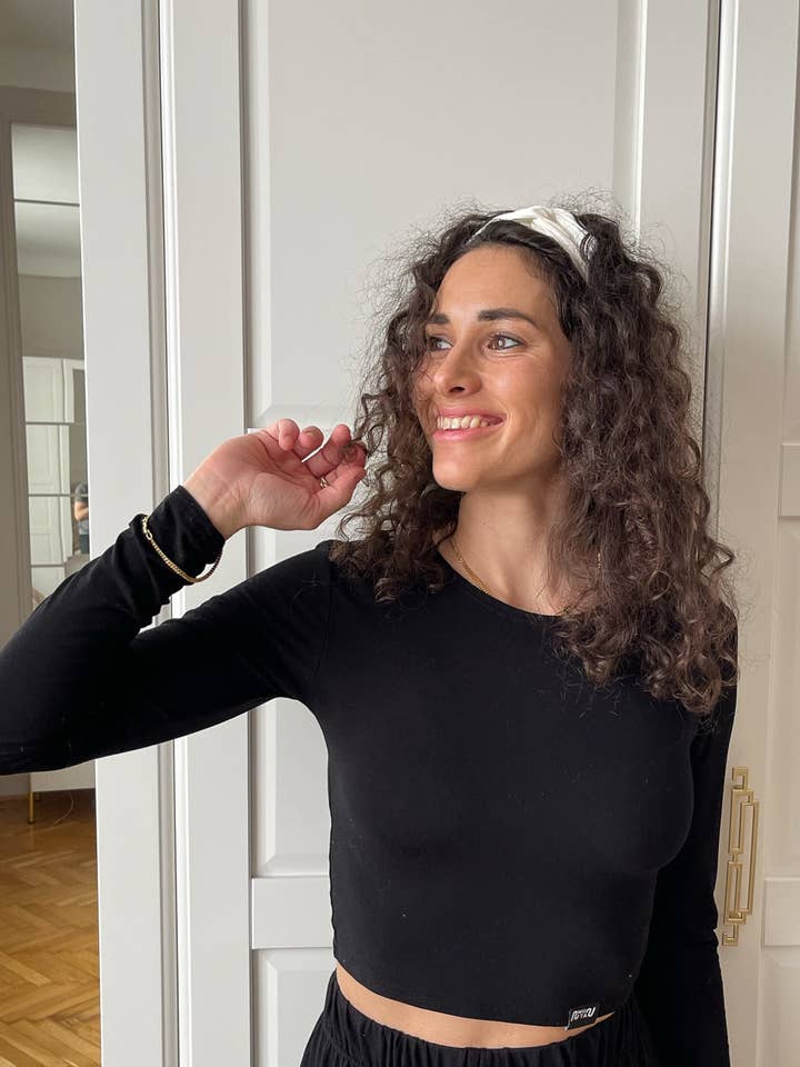 Natural silk Headband White Pearl for wholesale by Katrina Silks