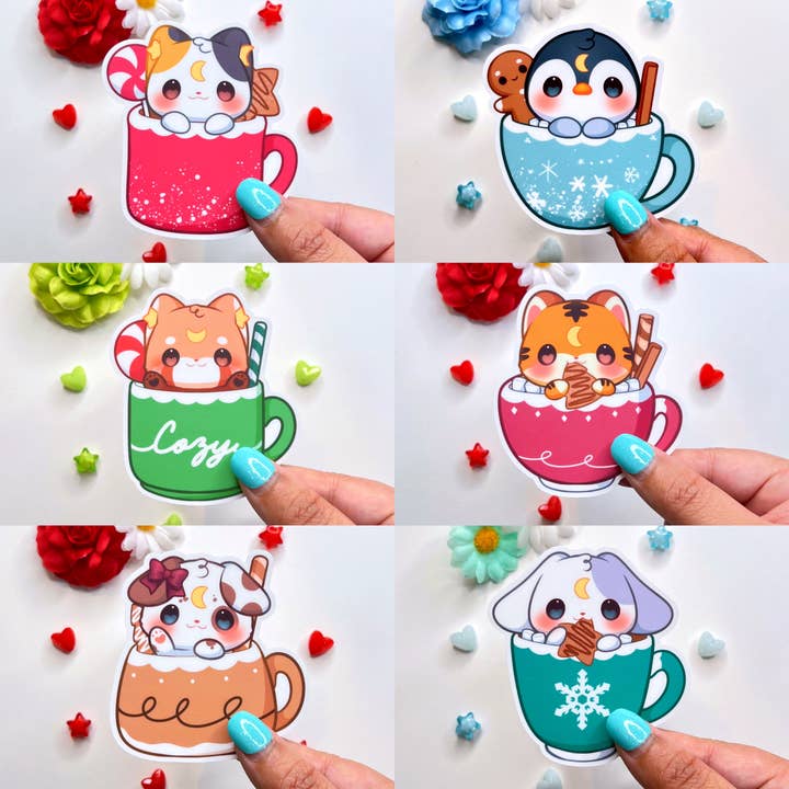 Mug Friends Sticker for wholesale by MaeMunchiesCo