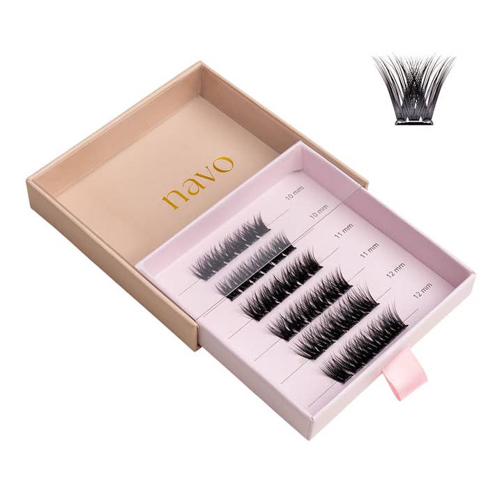 Luxe - 36 Press & Go Lash Clusters for wholesale by Navo Lashes