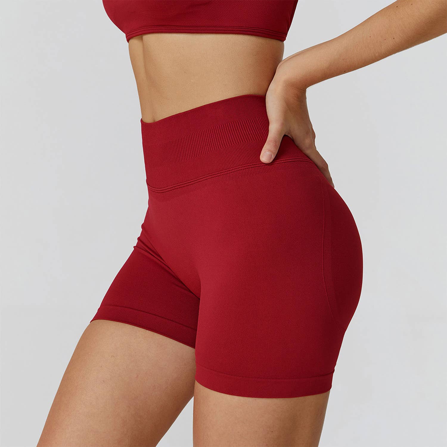 Crave by FW - Wholesale Athletic Shorts - Women's - High Waist Workout Short Tummy Biker Shorts1