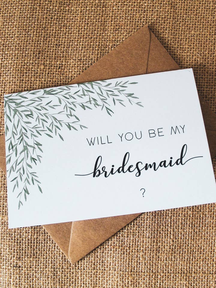 Will you be my bridesmaid card for wholesale by Daisy & Joy Design
