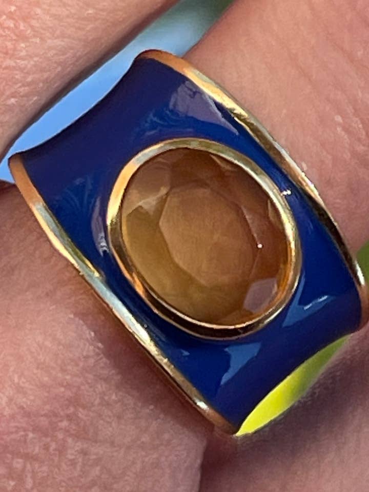 Two Astros Blue Ring for wholesale by Virago Barcelona